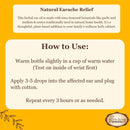 Herbal Earache Relief Oil Blended with Garlic and Mullein Flowers 1 oz