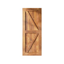 Finished & Unassembled Arrow Design Pine Wood Barn Door Without Hardware