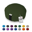 Zafu Meditation Cushion yoga pillow - Cotton & Organic Buckwheat Hull filling, Made in USA