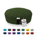 Zafu Meditation Cushion yoga pillow - Cotton & Organic Buckwheat Hull filling, Made in USA
