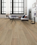 SPC Vinyl Rigid Core 7" Width 60" RL, 8mm Thick, 2mm IXPE Earthen Mink Galea Floors - Mazzia Collection Product shoot tile view 1 