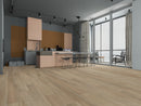 SPC Vinyl Rigid Core 7" Width 60" RL, 8mm Thick, 2mm IXPE Earthen Mink Galea Floors - Mazzia Collection Product shoot kitchen view 