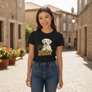 Easily Distracted By Golden Retriever Women Graphic T-Shirt Cotton Pet Lover Casual Top