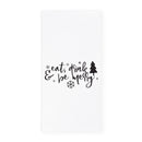 Eat, Drink and Be Merry Christmas Kitchen Tea Towel