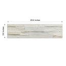Ecru White - Self-Adhesive 3D Peel & Stick Real Stacked Stone Tiles [Pack of 10]