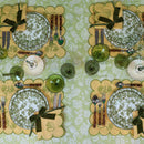 100% Premium Linen - Eden Flora Parlour Tablecloth