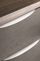 Edge Satin Steel "Bow" Drawer Pulls
