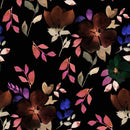 Dark Wallpaper with Autumn Leaves