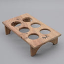 Hand-Carved Wooden Fridge Egg Tray