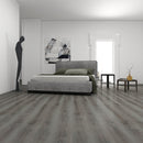 SPC Vinyl Rigid Core 9" Width 60" RL, 7mm Thick, 1.5mm IXPE Elder Stone, Omnia Floors - Mazzia Collection bedroom view 2