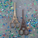 Eiffel Tower Mini Scissors in Antique Bronze, Rose Gold, Silver, Iridescent, or Gold