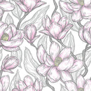 Stylish Pink Flowers Wallpaper Fashionable Select