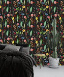 Dark Wallpaper with Tulips