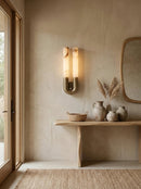U-Shape Alabaster Arch Wall Sconce