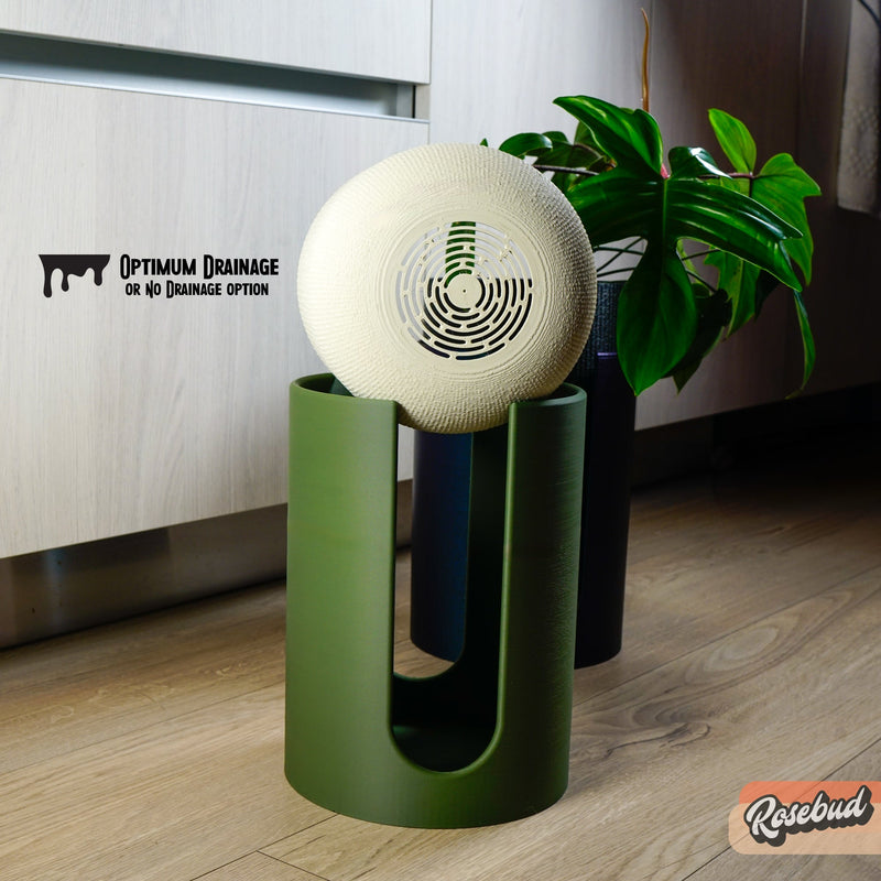 elevated indoor plant stand Modern Elevated Planter and Plant Stand Set