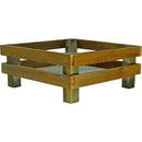 Elevated Redwood Planter Box Set with RootFlow™ Drainage (3 Sizes)