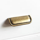 Tab Finger Drawer Pulls "Ella" in Antique Bronze