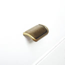 Tab Finger Drawer Pulls "Ella" in Antique Bronze