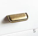 Tab Finger Drawer Pulls "Ella" in Antique Bronze