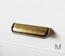 Tab Finger Drawer Pulls "Ella" in Antique Bronze