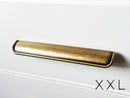 Tab Finger Drawer Pulls "Ella" in Antique Bronze