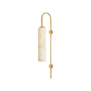 Alabaster Cylinder Wall Light