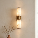 Elvara Alabaster Column Wall Sconce