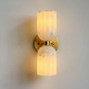 Elvara Twin Alabaster Pillar Wall Light