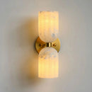 Elvara Twin Alabaster Pillar Wall Light