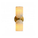 Elvara Twin Alabaster Pillar Wall Light