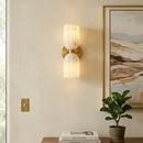 Elvara Twin Alabaster Pillar Wall Light