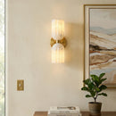 Elvara Twin Alabaster Pillar Wall Light