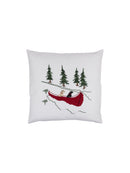 Embroidered Labradors and Canoe Porch Pillow