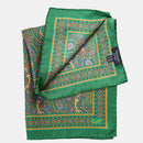 Garibaldi - Silk Pocket Square - Green