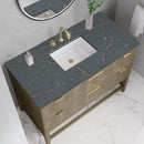 James Martin Emmeline 48" Single Bathroom Vanity, Pebble Oak