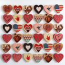 Engraved Heart Magnets