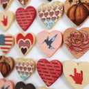 Engraved Heart Magnets