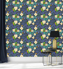 Modish Abstract Floral Wallpaper Fashionable