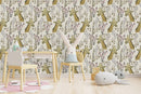Voguish Giraffe Pattern Wallpaper