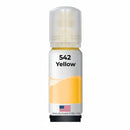 US Remanufactured for Epson 542 (T542420-S) 70 ml Yellow Ultra High Yield Ink Bottle Made in the USA, T542420-S