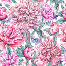 Elegant Pink Large Peonies Wallpaper