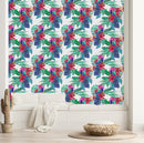 Voguish Peacocks on Flowers Wallpaper