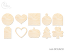 Unfinished Wood Craft Shapes | Bulk 1000 Piece Pack | Bestsellers | 1/8" Thick Wood Cutouts | 4" or 5" DIY Craft Blanks | Wholesale Craft Supply