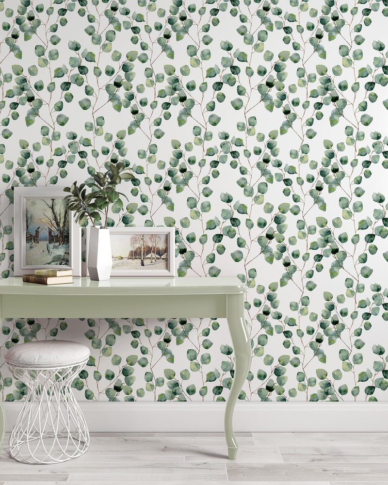 Eucalyptus Wallpaper - Removable Wallpaper - Self Adhesive WallPaper