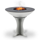 Arteflame 40″ Platinum Series — Stainless Fire Bowl Flat-Top Grill with Euro Base (Stainless or Powder-Coated Black)