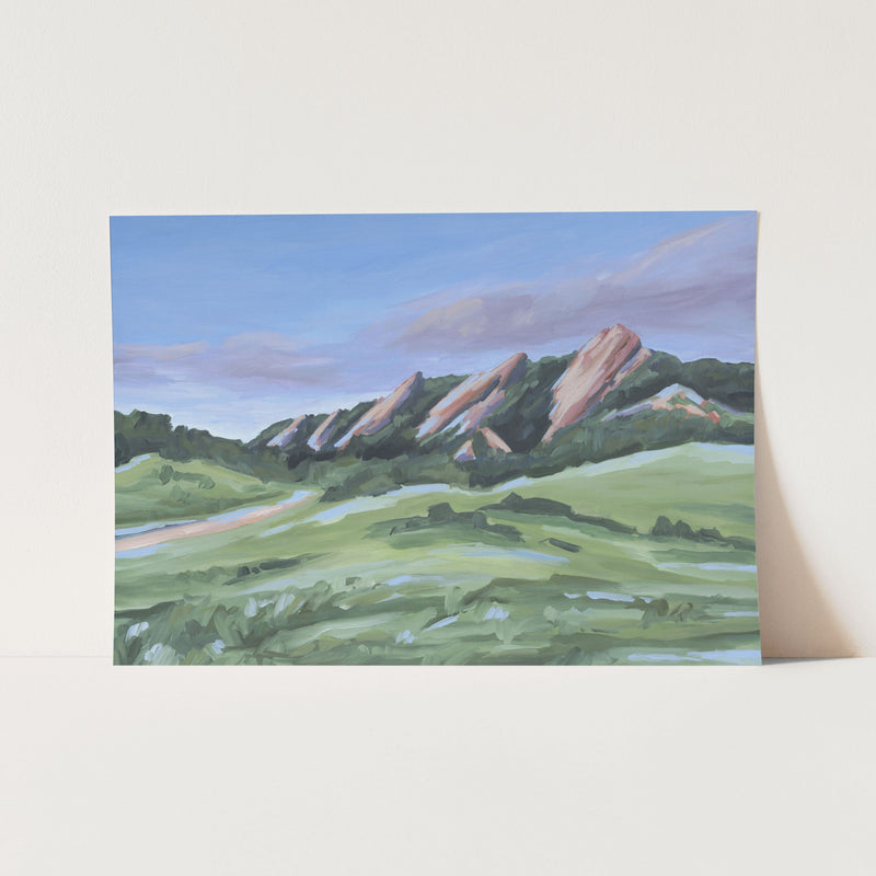 "Evening at the Flatirons" Art Print