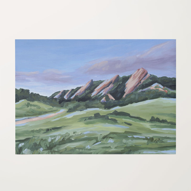 "Evening at the Flatirons" Art Print