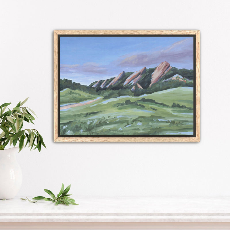 "Evening at the Flatirons" Art Print