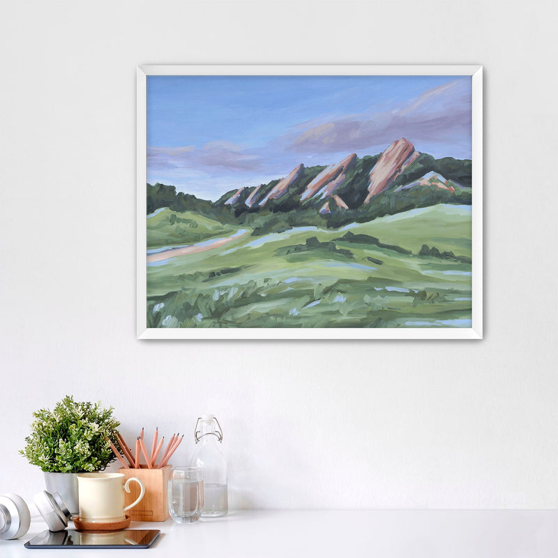 "Evening at the Flatirons" Art Print