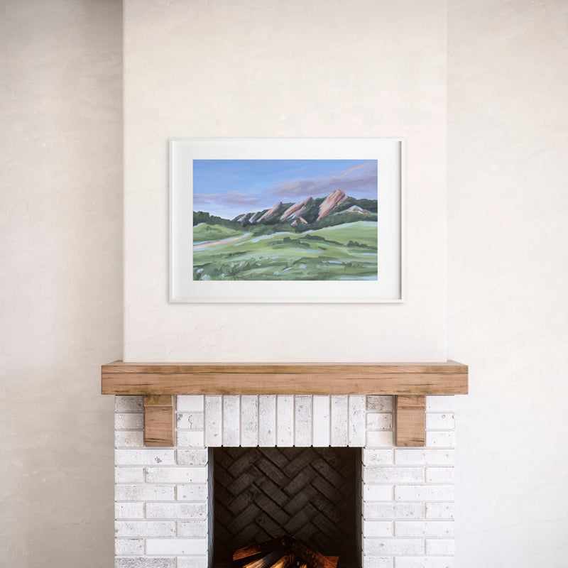 "Evening at the Flatirons" Art Print